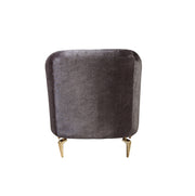 Santana Smoke Velvet Sofa & Loveseat - Lara FurnitureLiving Room Set