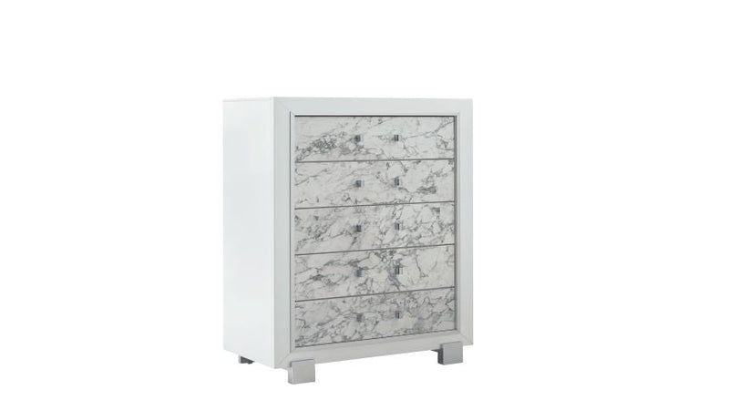 Santorini White Chest - Lara FurnitureChest