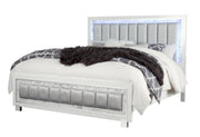 Santorini White Full Bed - Lara FurnitureFull Bed