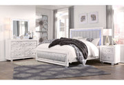 Santorini White Full Bed - Lara FurnitureFull Bed