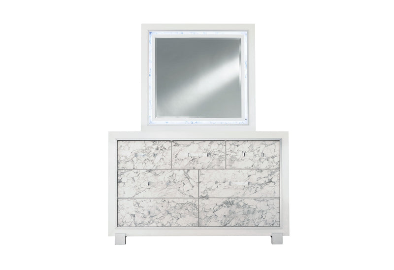 Santorini White Full Bed Group - Lara FurnitureYouth Bedroom Set