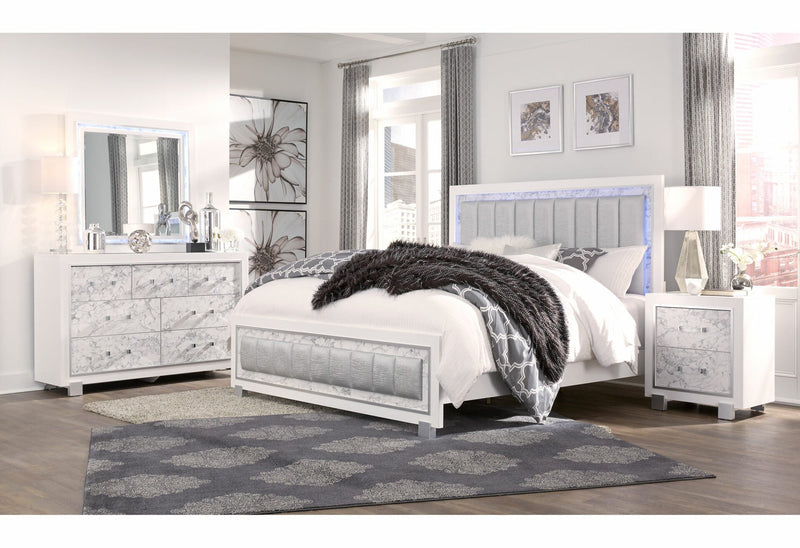 Santorini White Mirror - SANTORINI-METALLIC WHITE-MR