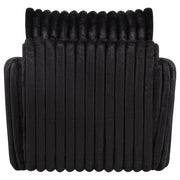 Sarco Corduroy Upholstered Swivel Accent Arm Chair Black - 902542