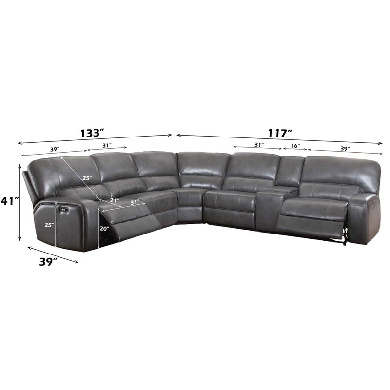 Saul Power Motion Sectional Sofa - LV53745