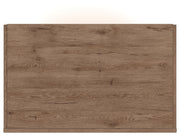 Savonport King Panel Bed, Chest and Nightstand in White/Brown - PKG025303