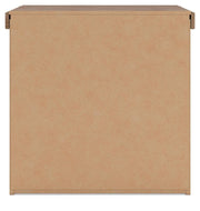 Savonport King Panel Bed with Storage. Dresser, Mirror and Nightstand in White/Brown - PKG025405