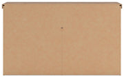 Savonport Queen Panel Bed with Storageand Dresser in White/Brown - PKG025514