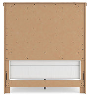 Savonport White/Brown Full Panel Bed - B4615B3