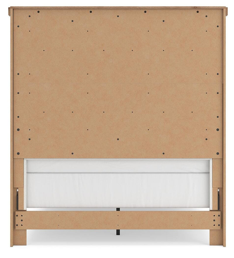 Savonport White/Brown Full Panel Bed - B4615B3