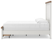 Savonport White/Brown Queen Panel Storage Bed - B4615B7