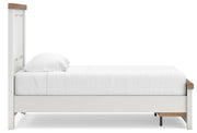 Savonport White/Brown Twin Panel Storage Bed - B4615B5