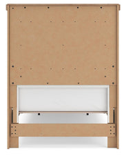 Savonport White/Brown Twin Panel Storage Bed - B4615B5
