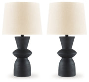 Scarbot Distressed Black Table Lamp (Set of 2) - L243354