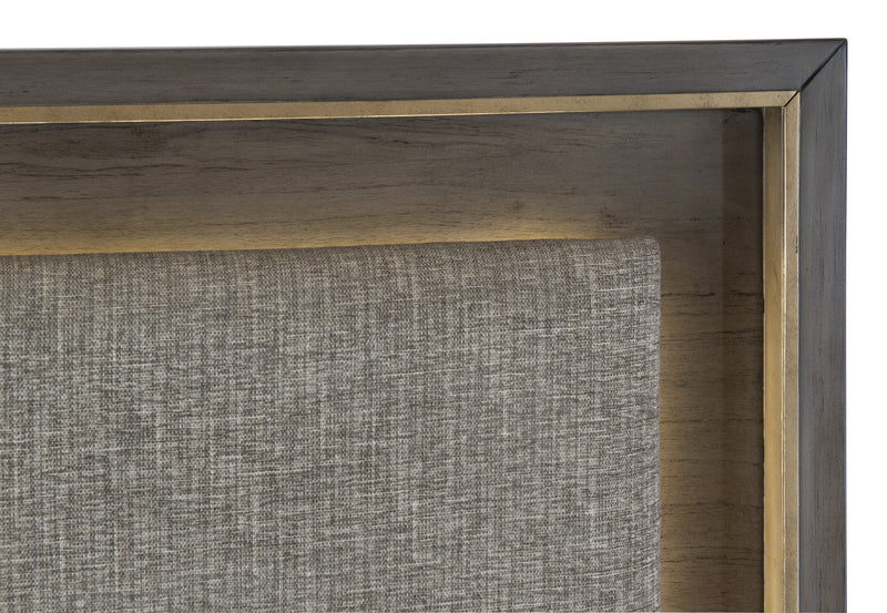 Scarlet Brownish Gray LED Upholstered Panel Bedroom Set - Lara FurnitureBedroom Set