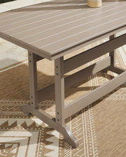Seacliff Beach Medium Brown Outdoor Counter Height Dining Table - PCP228-642