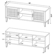 Sedona 2-door Engineered Wood 60-inch TV Stand Dark Pine - 701982