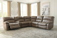 Segburg Driftwood 4 - Piece Power Reclining Sectional - Gate FurniturePower Reclining Sectional