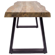 Selwyn Live Edge Solid Wood Dining Bench Light Sheesham - 110423