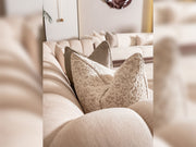 Senato 4-pieces (1 Four Seater Lux Sofa & 1 Four Seater Sofa & 2 Chair) Livingroom in Cream - 200-GAB-SEN-4L411