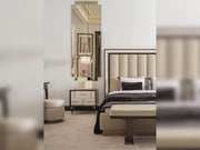 Senato Bedroom (Queen Frame With Headboard & Dresser With Mirror & Ottoman & 2 Nightstand & Bench) - 200-GAB-SEN-QB-SET