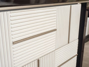 Senato Bedroom (Queen Frame With Headboard & Dresser With Mirror & Ottoman & 2 Nightstand & Bench) - 200-GAB-SEN-QB-SET