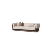 Senato Stationary Four Seat Sofa in Cream - 200-GAB-SEN-4