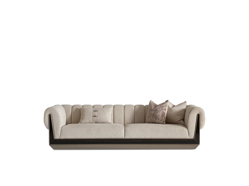Senato Stationary Four Seater Lux Sofa in Cream - 200-GAB-SEN-4L