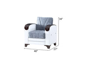 Senem 40" Wide Convertible Armchair - Accent Chairs