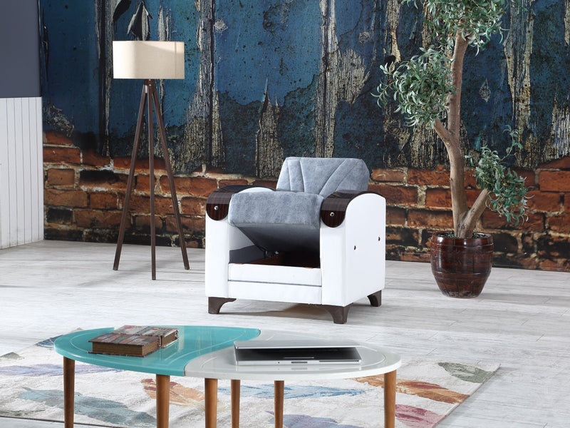 Senem 40" Wide Convertible Armchair - Accent Chairs