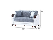 Senem 66" Wide Convertible Loveseat - Loveseat