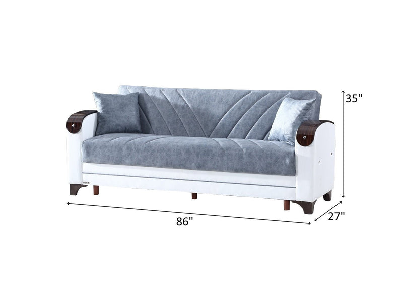 Senem 86" Wide Convertible Sofa - Sofas