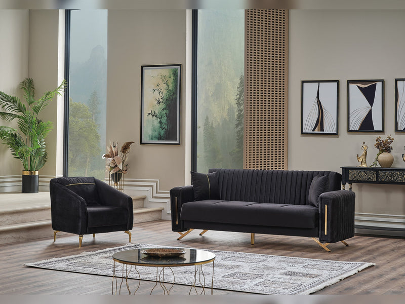 Senfoni Chair Black in Black - 101-SEN-LV900-B