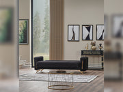 Senfoni Convertible Sofa Black in Black - 101-SEN-LV900-3