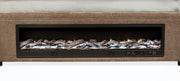 Senna Upholstered Queen Audio Flame Visualizer Bed Brown - 305811Q
