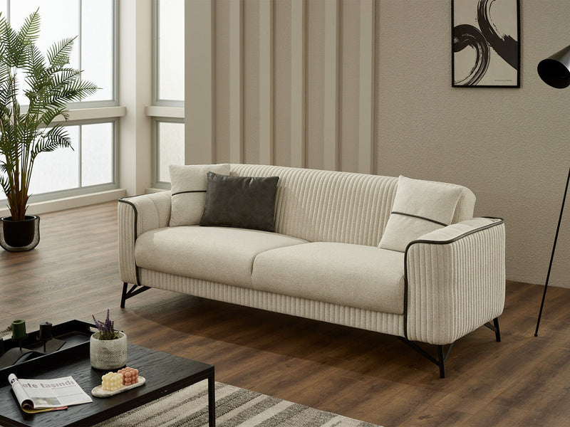 Sente Convertible Loveseat in Beige - 200-SIM-SEN-GIRNE03-2