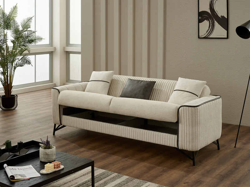Sente Convertible Sofa in Beige - 200-SIM-SEN-GIRNE03-3