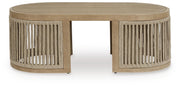 Serena Shores Beige Outdoor Coffee Table - PCP604-701