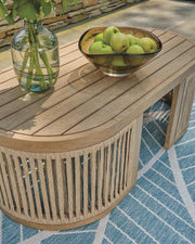 Serena Shores Beige Outdoor Coffee Table - PCP604-701