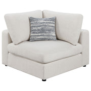 Serene 4-piece Upholstered Modular Sectional Sofa Beige - 551321-SETB