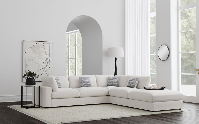 Serene 5-piece Upholstered Modular Sectional Sofa Beige - 551321-SETC
