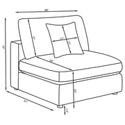 Serene 5-piece Upholstered Modular Sectional Sofa Beige - 551321-SETC