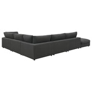 Serene 6-piece Upholstered Modular Sectional Sofa Charcoal - 551324-SET
