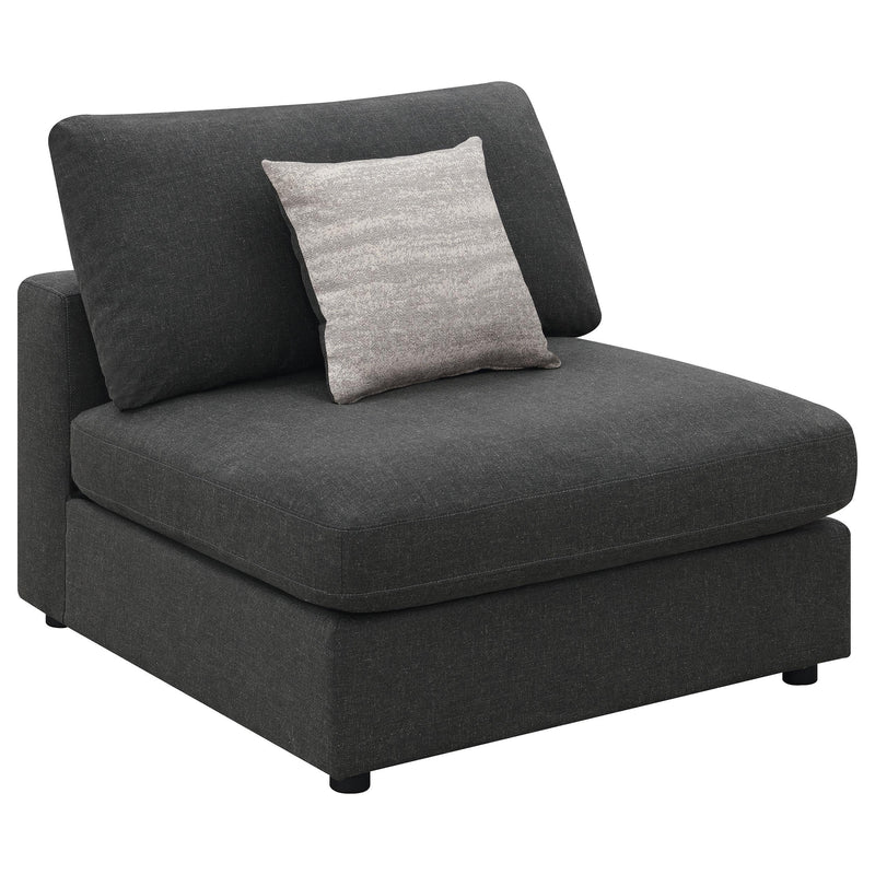 Serene 6-piece Upholstered Modular Sectional Sofa Charcoal - 551324-SET