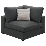 Serene 6-piece Upholstered Modular Sectional Sofa Charcoal - 551324-SET