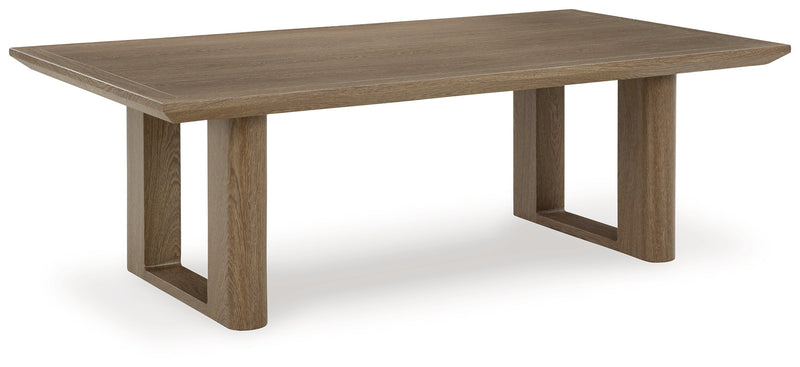 Serene Bay Outdoor Sofa and Loveseat with Coffee Table in Dark Brown/White from Ashley - Lara Furniture