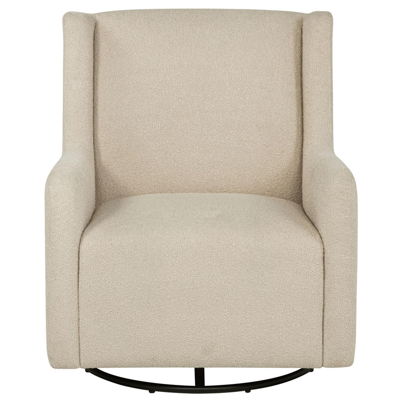 Serra Boucle Upholstered Swivel Glider Sandy Beige - 902453