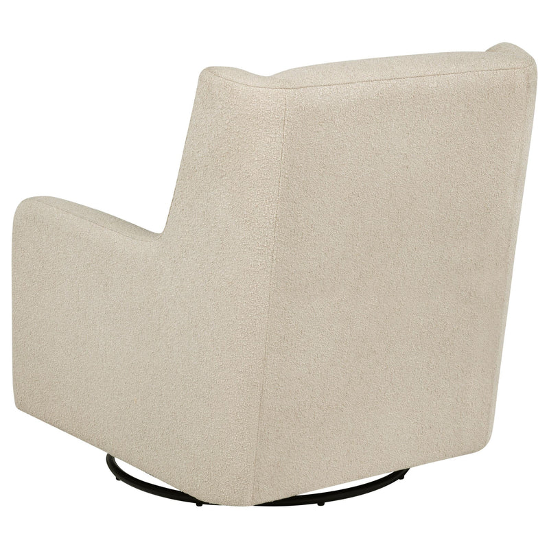 Serra Boucle Upholstered Swivel Glider Sandy Beige - 902453