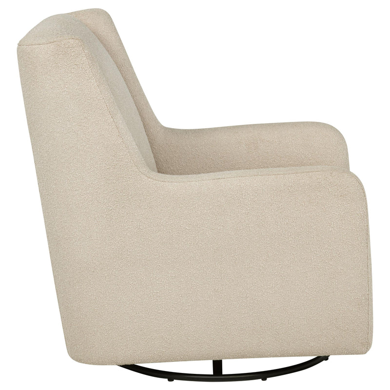 Serra Boucle Upholstered Swivel Glider Sandy Beige - 902453