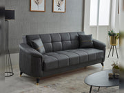 Serva Convertible Sofa in Dark Grey - 200-SIM-SER-TALAS10-3