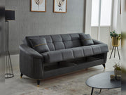 Serva Convertible Sofa in Dark Grey - 200-SIM-SER-TALAS10-3
